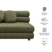 Modway Jubilee Upholstered Modular Armless Loveseat in Olive - dimensions and specifications