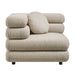 Modway Jubilee Upholstered Modular Corner Chair in Linen - angled view