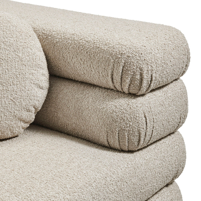 Modway Jubilee Upholstered Modular Corner Chair in Linen - detail view