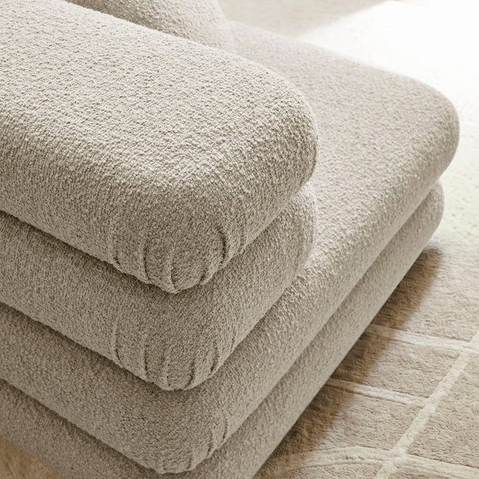 Modway Jubilee Upholstered Modular Corner Chair in Linen - lifestyle view