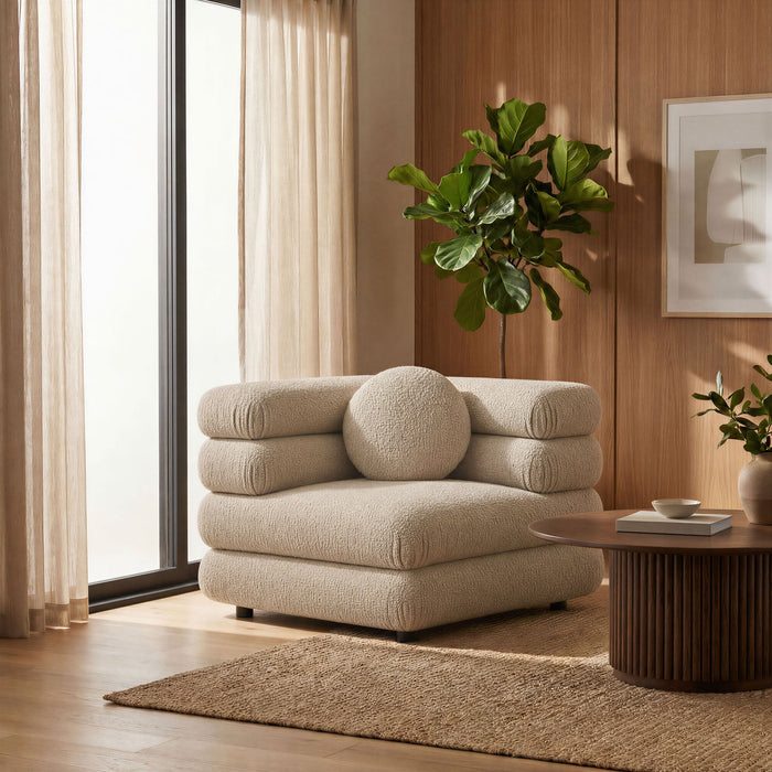 Modway Jubilee Upholstered Modular Corner Chair in Linen - lifestyle view 13