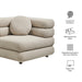 Modway Jubilee Upholstered Modular Corner Chair in Linen - dimensions and specifications