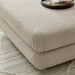 Modway Jubilee Upholstered Ottoman in Linen - lifestyle view