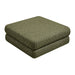 Modway Jubilee Upholstered Ottoman in Olive - side view