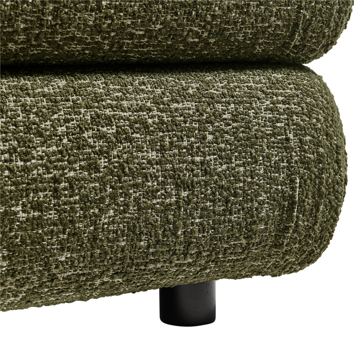 Modway Jubilee Upholstered Ottoman in Olive - detail view
