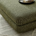 Modway Jubilee Upholstered Ottoman in Olive - lifestyle view