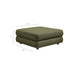 Modway Jubilee Upholstered Ottoman in Olive - dimensions and specifications 20