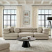 Modway Jubilee 3-Piece Upholstered 3-Piece Modular Sofa Set in Linen - lifestyle view