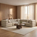 Modway Jubilee 5-Piece Upholstered Modular L-Shaped Sofa Set in Linen - lifestyle view 9