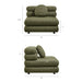 Modway Jubilee 5-Piece Upholstered Modular L-Shaped Sofa Set in Olive - dimensions and specifications 27