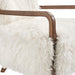Modway Zinnia Faux Fur Accent Chair in White - lifestyle view