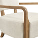 Modway Zinnia Linen Blend Accent Chair in Ivory - lifestyle view