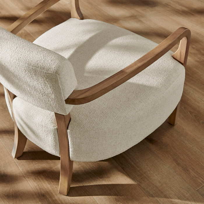 Modway Zinnia Linen Blend Accent Chair in Ivory - lifestyle view 12