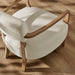 Modway Zinnia Linen Blend Accent Chair in Ivory - lifestyle view 12