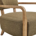 Modway Zinnia Linen Blend Accent Chair in Olive - lifestyle view