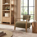 Modway Zinnia Linen Blend Accent Chair in Olive - lifestyle view 13