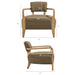 Modway Zinnia Linen Blend Accent Chair in Olive - dimensions and specifications 16