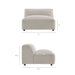 Modway Auren 5 Piece Lattice Bouclé Upholstered Modular Sectional in Fog - dimensions and specifications 12