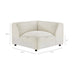 Modway Auren 5 Piece Lattice Bouclé Upholstered Modular Corner Sectional in Cream - dimensions and specifications 16
