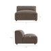 Modway Auren 5 Piece Lattice Bouclé Upholstered Modular Corner Sectional in Earth - dimensions and specifications 23