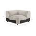 Modway Auren 5 Piece Lattice Bouclé Upholstered Modular Corner Sectional in Fog - dimensions and specifications 23