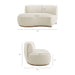 Modway Rialta Curved Left-Arm Performance Velvet Sectional Loveseat in Alabaster - dimensions and specifications 16