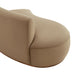 Modway Rialta Curved Left-Arm Performance Velvet Sectional Loveseat in Taupe - lifestyle view