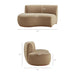 Modway Rialta Curved Left-Arm Performance Velvet Sectional Loveseat in Taupe - dimensions and specifications 18