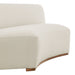 Modway Rialta Curved Armless Performance Velvet Sectional Loveseat in Alabaster - lifestyle view