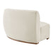 Modway Rialta Curved Right-Arm Performance Velvet Sectional Loveseat in Alabaster - side view