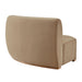Modway Rialta Curved Right-Arm Performance Velvet Sectional Loveseat in Taupe - side view