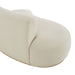 Modway Rialta Curved Left-Arm Slub Weave Fabric Sectional Loveseat in Ecru - lifestyle view