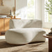 Modway Rialta Curved Left-Arm Slub Weave Fabric Sectional Loveseat in Ecru - lifestyle view 21