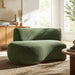 Modway Rialta Curved Left-Arm Slub Weave Fabric Sectional Loveseat in Foliage - lifestyle view 20