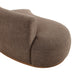 Modway Rialta Curved Left-Arm Slub Weave Fabric Sectional Loveseat in Mocha - lifestyle view