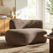 Modway Rialta Curved Left-Arm Slub Weave Fabric Sectional Loveseat in Mocha - lifestyle view 19