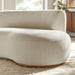 Modway Rialta Curved Right-Arm Slub Weave Fabric Sectional Loveseat in Ecru - lifestyle view 18