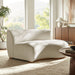 Modway Rialta Curved Right-Arm Slub Weave Fabric Sectional Loveseat in Ecru - lifestyle view 21