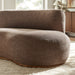 Modway Rialta Curved Right-Arm Slub Weave Fabric Sectional Loveseat in Mocha - lifestyle view 16