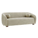 Modway Holland 85" Vegan Leather Sofa in Mineral - front view