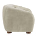 Modway Holland 85" Vegan Leather Sofa in Mineral - angled view