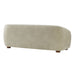 Modway Holland 85" Vegan Leather Sofa in Mineral - side view