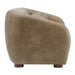 Modway Holland 85" Vegan Leather Sofa in Mushroom - angled view