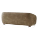 Modway Holland 85" Vegan Leather Sofa in Mushroom - side view
