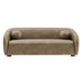 Modway Holland 85" Vegan Leather Sofa in Mushroom - detail view