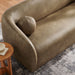 Modway Holland 85" Vegan Leather Sofa in Mushroom - lifestyle view 18