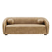 Modway Holland 85" Vegan Leather Sofa in Toast - detail view