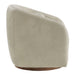 Modway Holland Swivel Vegan Leather Armchair in Mineral - angled view