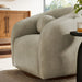 Modway Holland Swivel Vegan Leather Armchair in Mineral - lifestyle view 18