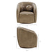 Modway Holland Swivel Vegan Leather Armchair in Mushroom - dimensions and specifications 25